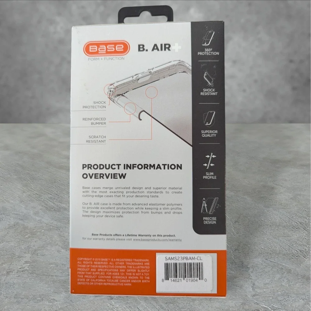 W7. Base B. Air+ Case For Samsung Galaxy S23 Plus In Clear W/MagCharge